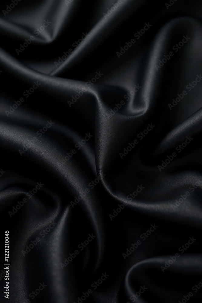 Subtle crinkle in luxurious black silk, dramatic lighting, ample space, dark silk, studio background, dark photography Subtle crinkle in luxurious black silk, dramatic lighting, ample space, dark silk, studio background, dark photography