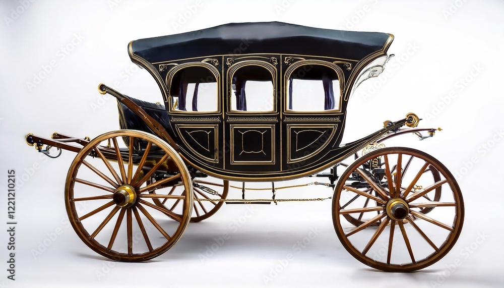 Fototapeta premium carriage isolated on white