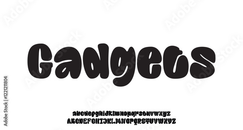70s retro groovy alphabet letters font and number. Typography decorative fonts vintage concept. Inspirational slogan print with hippie symbols for graphic tee t shirt logo. vector illustration
