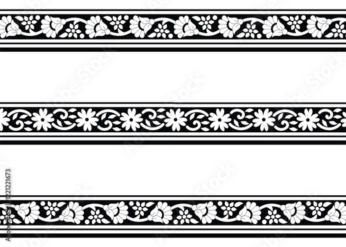 Embroidery Border Design Pattern