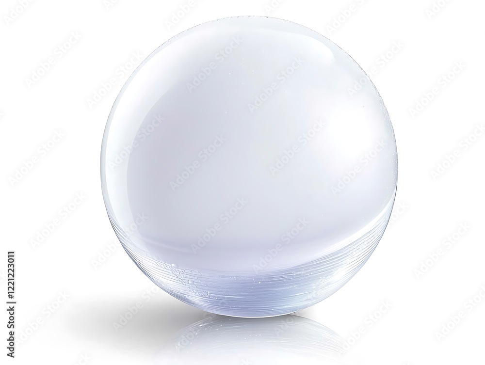A highly detailed shot of a single droplet of water, showcasing its natural roundness and reflections on a white background A highly detailed shot of a single droplet of water, showcasing its natural roundness and reflections on a white background