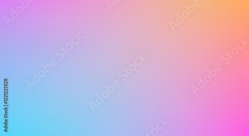 Colorful Pastel Gradient Background Banner – Soft Rainbow Hues with Light Blue and Pink Blur photo