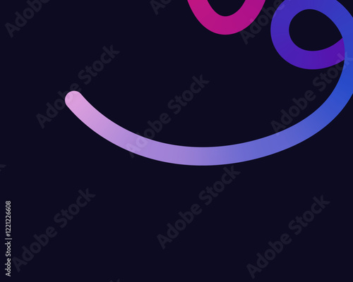 bright, neon squiggle shapes with smooth curves and loops. vivid colors transition through seamless gradients, blending hues like pink, blue, green, and orange, creating a playful, dynamic effect.