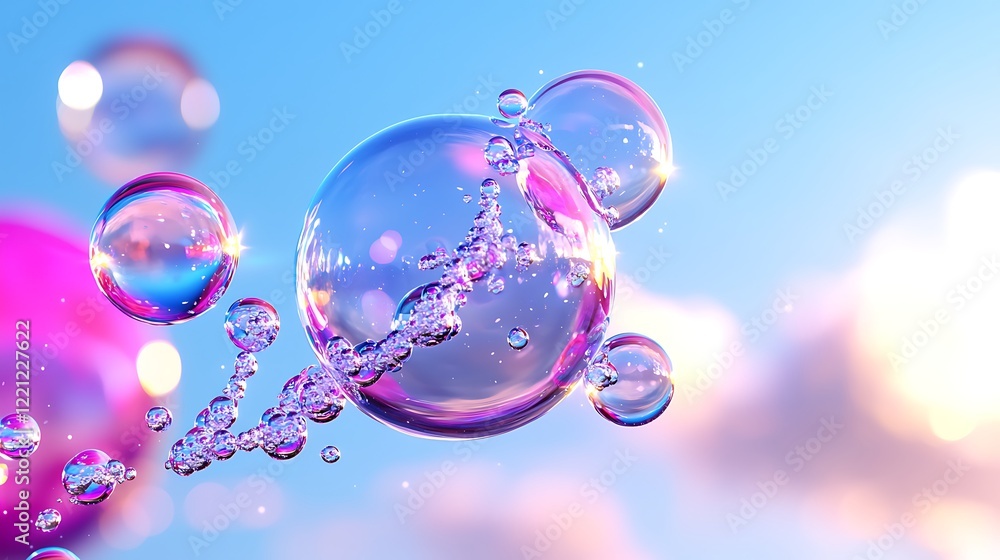 Floating Bubbles in a Dreamlike Setting Floating Bubbles in a Dreamlike Setting