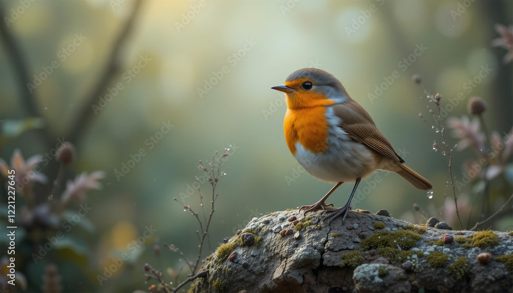 robin on a branch, A stunning Robin (Erithacus rubecula) perched on a branch of a tree singing. Juvenile robin redbreast with scruffy plumage feathers
robin on a branch, A stunning Robin (Erithacus rubecula) perched on a branch of a tree singing. Juvenile robin redbreast with scruffy plumage feathers