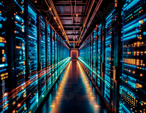 Sistema de redes informáticas en servidores de datos