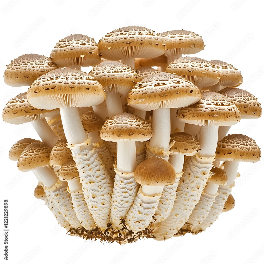 Shiitake Mushroom on Plain White Isolated Transparent Background Shiitake Mushroom on Plain White Isolated Transparent Background