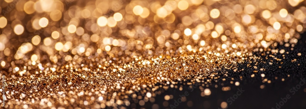 Shimmering golden glitter composition background Shimmering golden glitter composition background
