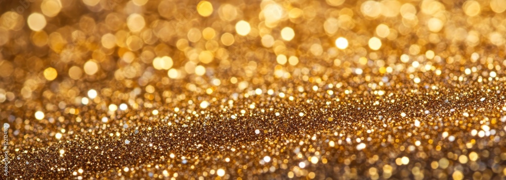 Shimmering golden glitter composition background Shimmering golden glitter composition background