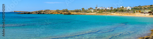 Obraz na płótnie Finikas beach with very fine sand and clear water. Ano Koufonisi island. Small Cyclades, Greece w salonie