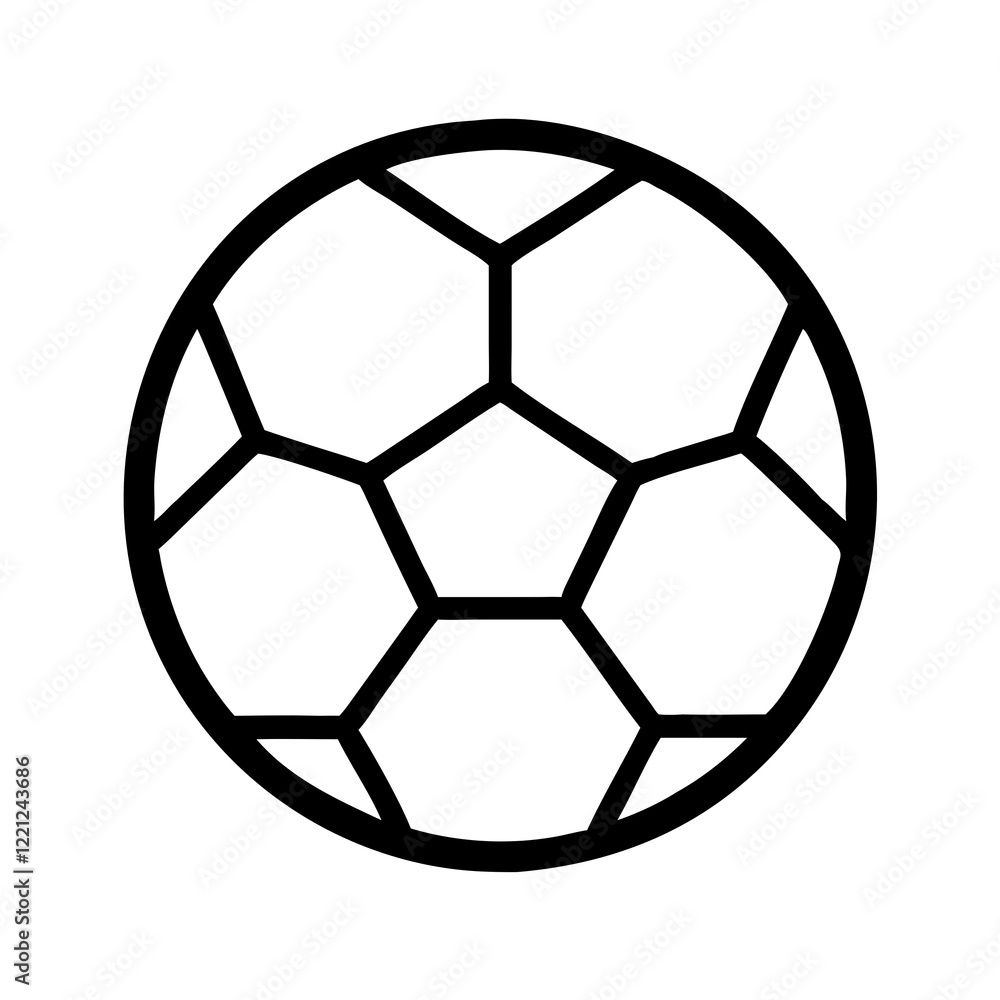 Soccer Ball icon on the white background. Soccer Ball icon on the white background.