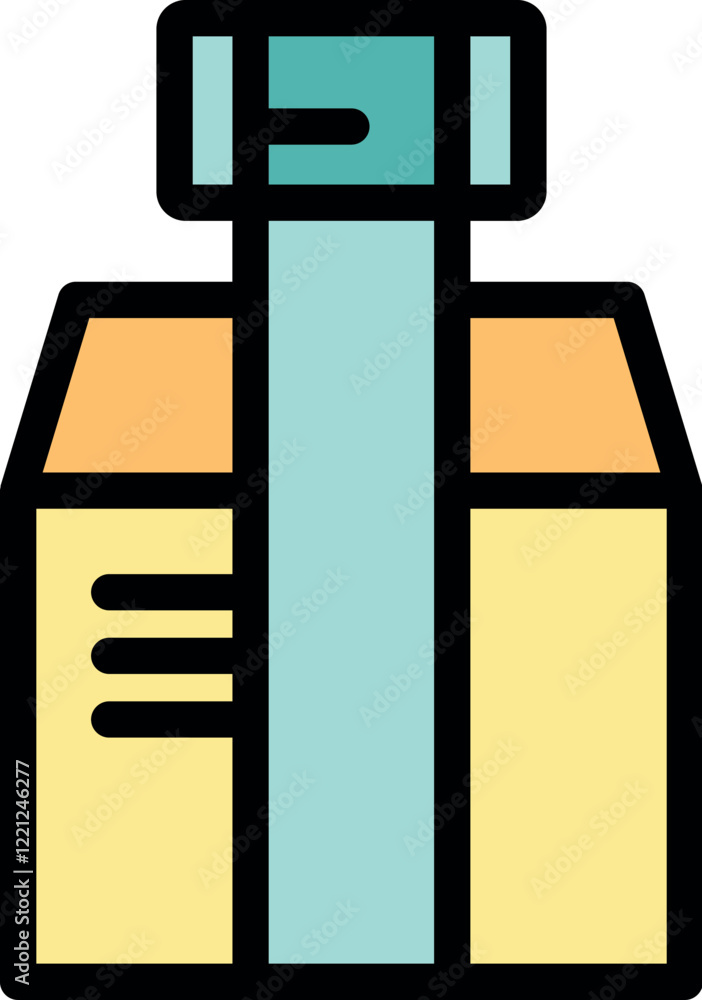 Automated packaging machine efficiently sealing a cardboard box, enhancing productivity in a warehouse or factory setting Automated packaging machine efficiently sealing a cardboard box, enhancing productivity in a warehouse or factory setting