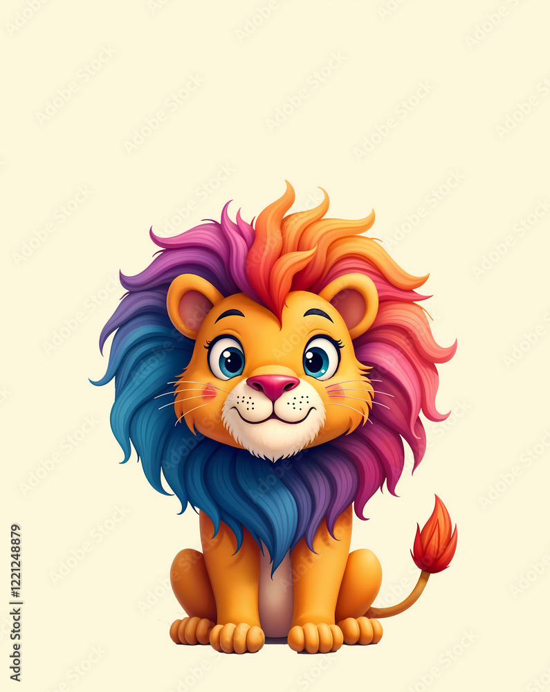 Rainbow Mane Lion Cub Rainbow Mane Lion Cub