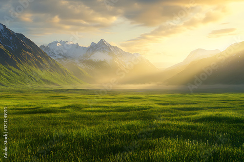 sunrise in the mountains