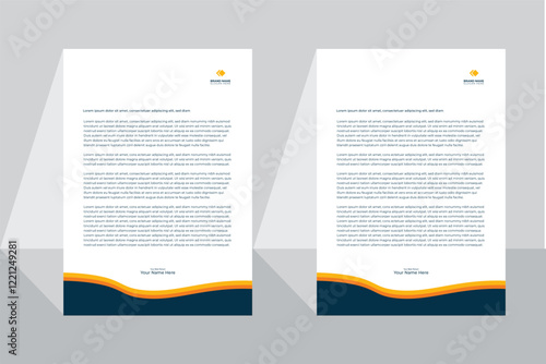 Cuadro en lienzo Latter Head Design Template