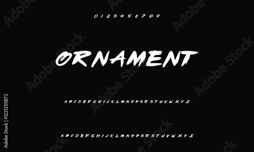 Set of Numbers 1, 2, 3, 4, 5, 6, 7, 8, 9, 0. Brush stroke, marker textured numbers. Stylish hand draw brush painted numbers set. Bold brush drawn grunge. Dirty texture vector. Rough brush strokes.