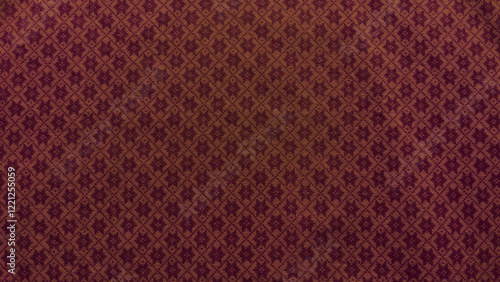 Wallpaper Mural A close up of a red and brown fabric with a pattern Torontodigital.ca