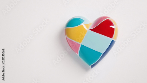 Free Download A Colorful HeartShaped Decorative Plate Perfect for Brightening Up Any Space or Occasion - GFXLoad