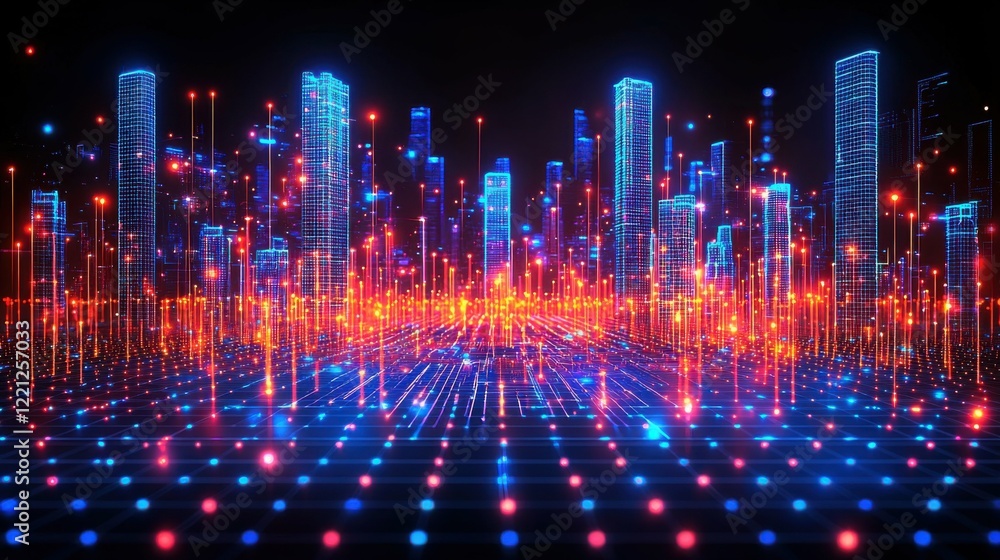 A creative architect developing smart city plans with innovative tools and real-time data projections illuminating the workspace in a dynamic tech environment A creative architect developing smart city plans with innovative tools and real-time data projections illuminating the workspace in a dynamic tech environment