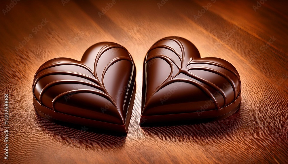Obraz premium heart shaped chocolate