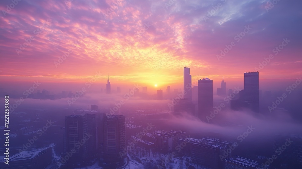 Fototapeta premium beautiful ethereal cloudscape with sunlight glow dreamy scenery 