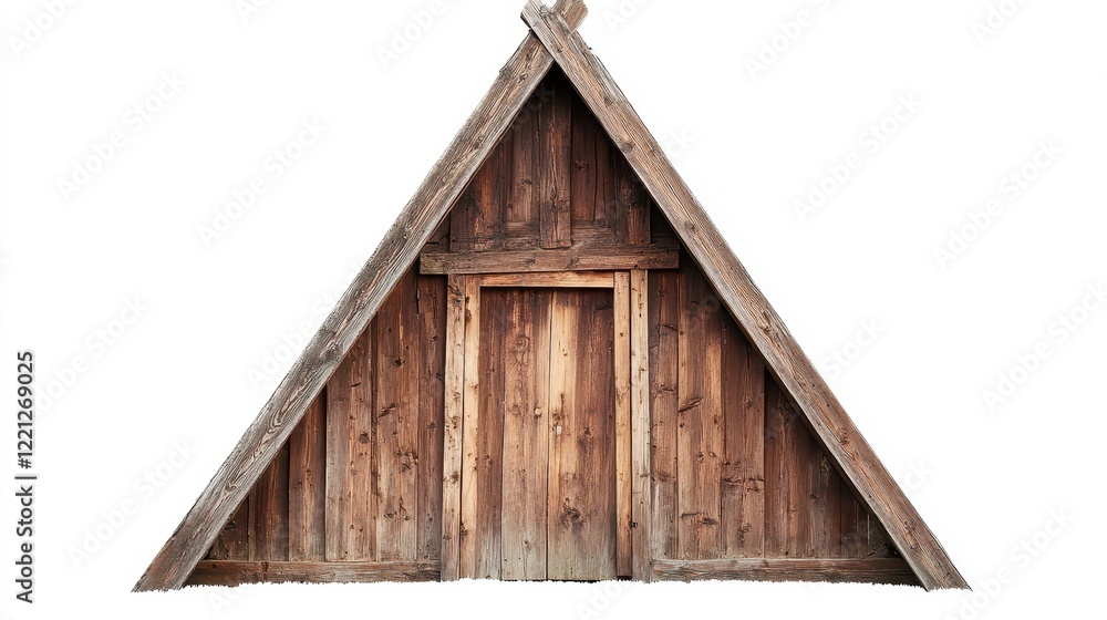Rustic Wooden A-Frame Cabin Entrance Design Rustic Wooden A-Frame Cabin Entrance Design