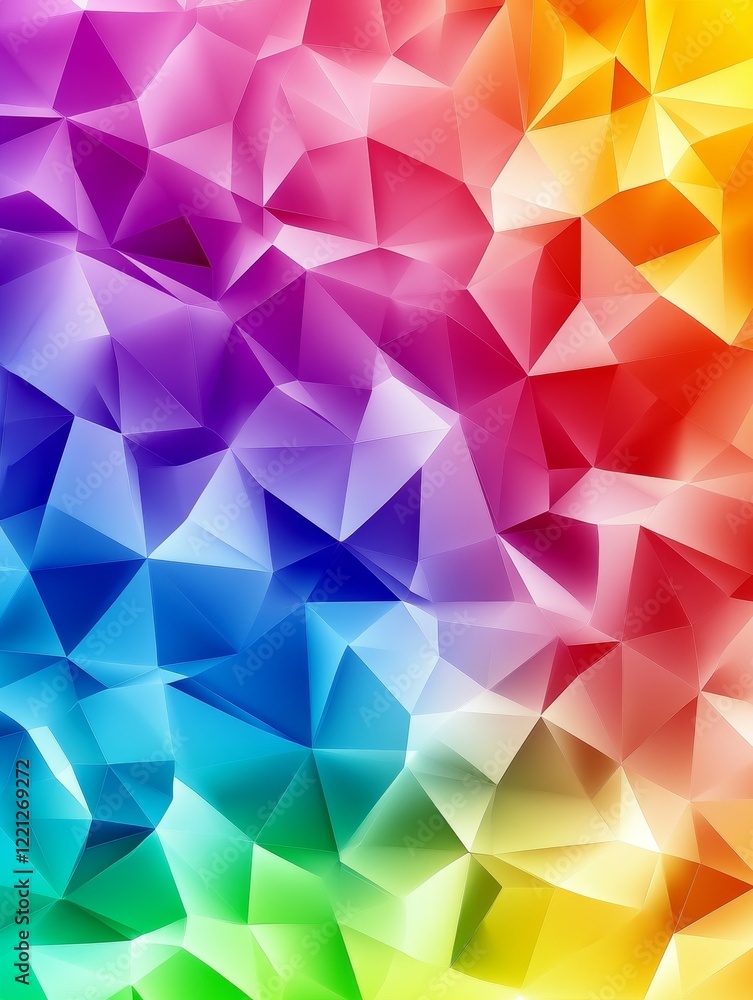Rainbow Geometric Abstract Background - Vibrant, colorful abstract background with geometric shapes and rainbow hues. Ideal for various design projects. Rainbow Geometric Abstract Background - Vibrant, colorful abstract background with geometric shapes and rainbow hues. Ideal for various design projects.