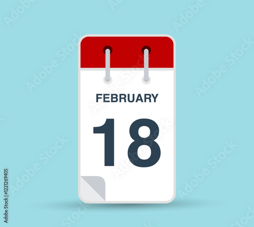 February 18 calendar icon