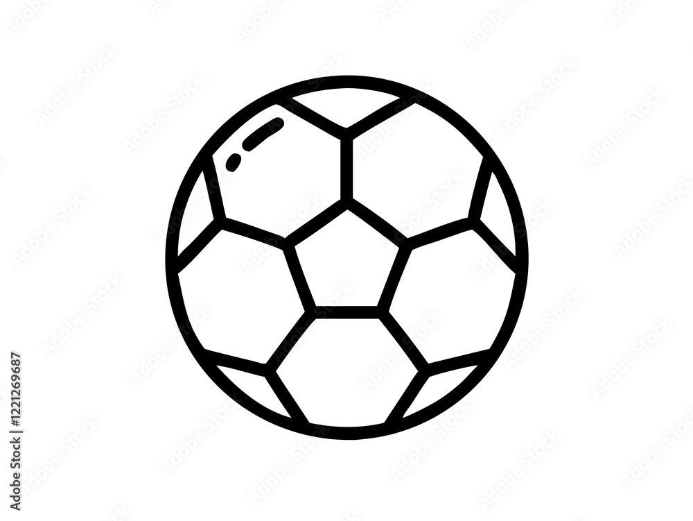 Soccer Ball icon on the white background. Soccer Ball icon on the white background.