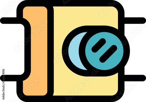 Resistor icon illustrating electrical resistance in electronic circuit design, essential for current control and voltage division