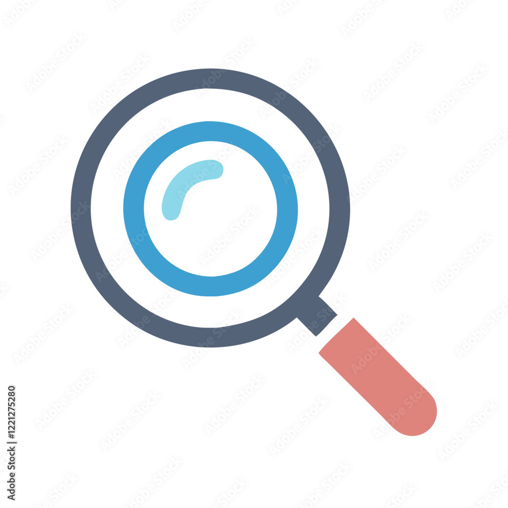 Magnifying glass on black background Magnifying glass on black background