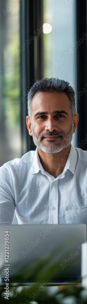 Fototapeta premium Businessman Posing for Advertising