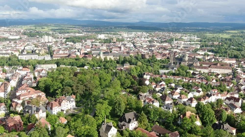 Frauenberg und Kloster Frauenberg in Fulda – Luftaufnahme mit Blick auf die Barockstadt Fulda und ihre umliegende Natur