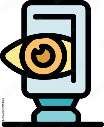 Biometric eye scanner using iris recognition technology for authentication and security purposes