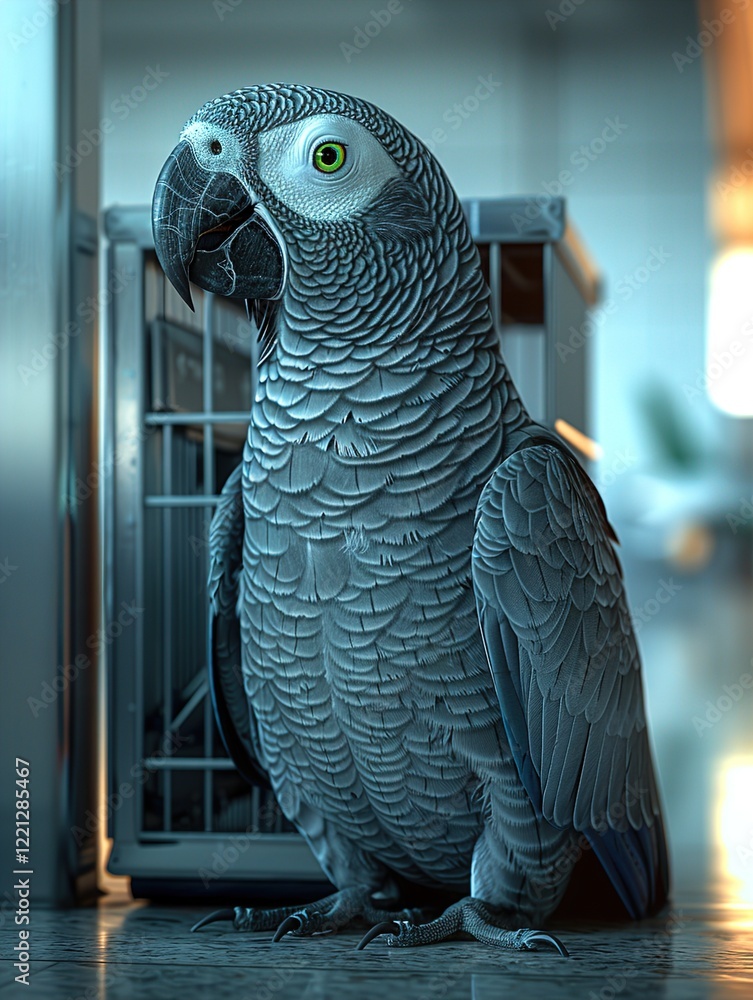 Fototapeta premium blue and yellow macaw