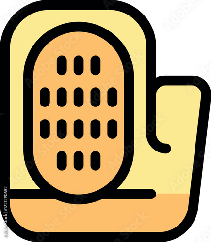 Kitchen glove with grater surface provides protection during food preparation, preventing cuts and ensuring safe grating
