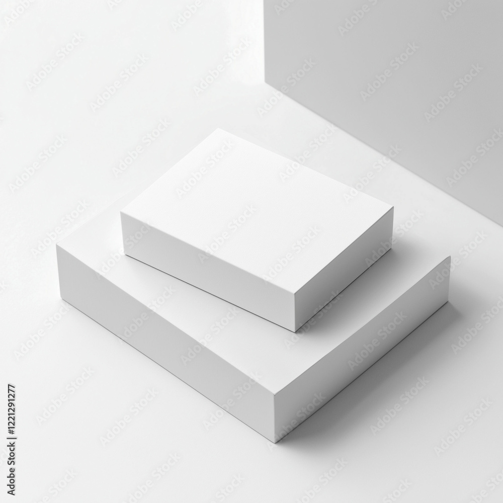 Minimalistic mockup showcasing a clean business card design against a white background Minimalistic mockup showcasing a clean business card design against a white background