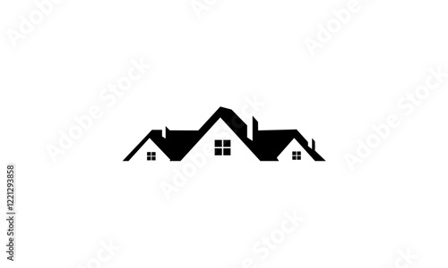 real estate house logo vector