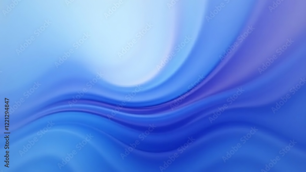 Fototapeta premium Abstract blue wave background. Generative Ai.