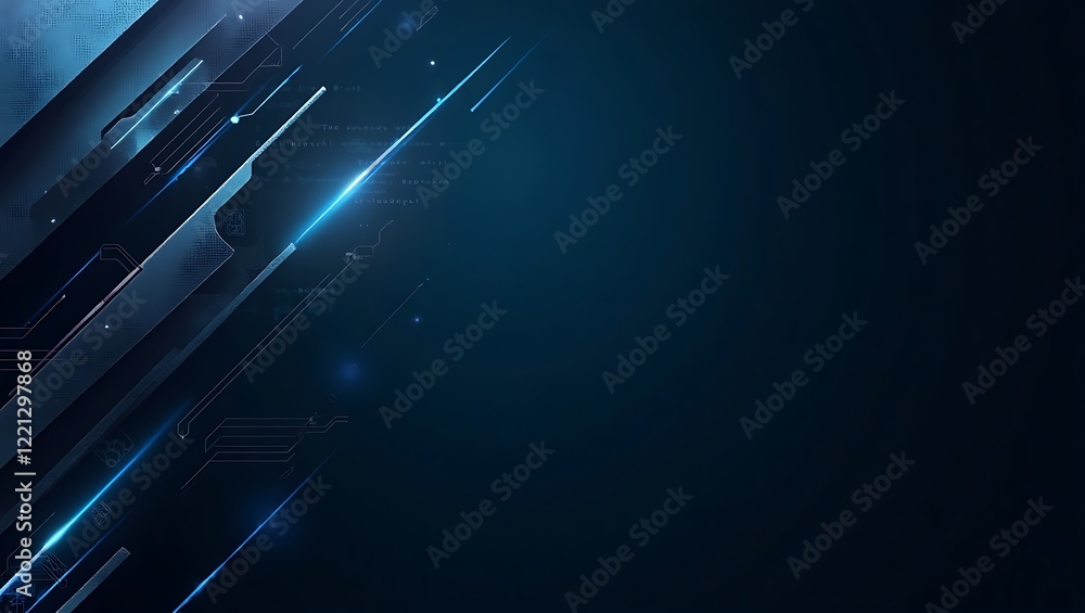 Abstract blue futuristic background. Generative Ai. Abstract blue futuristic background. Generative Ai.