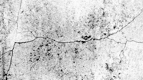 Abstract Grunge Concrete Wall Texture – Distressed Surface with Cracks and Rough Industrial Background Illustration