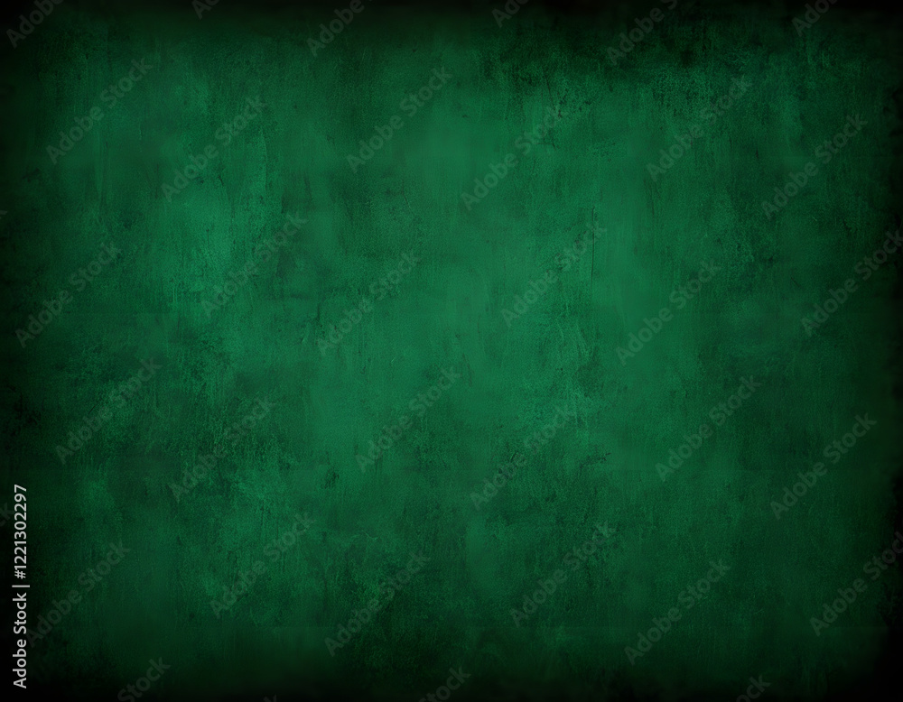 Fototapeta premium green grunge background with copy space, Elegant dark emerald green background with black shadow border and grunge texture design