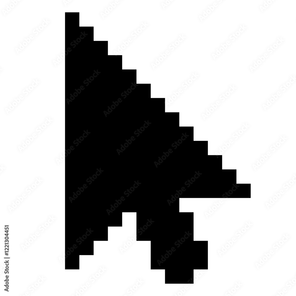 Cursor icon in arrow form, mouse click cursor, clicking arrow pointer Cursor icon in arrow form, mouse click cursor, clicking arrow pointer