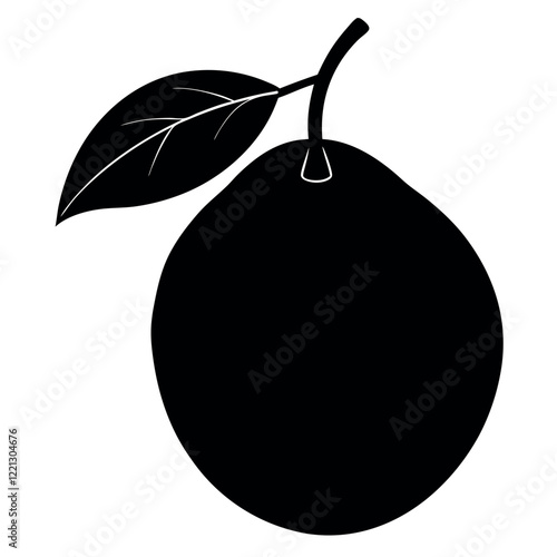 pear isolated on white background vector illustration