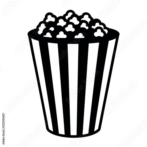 popcorn bouquet vector illustration