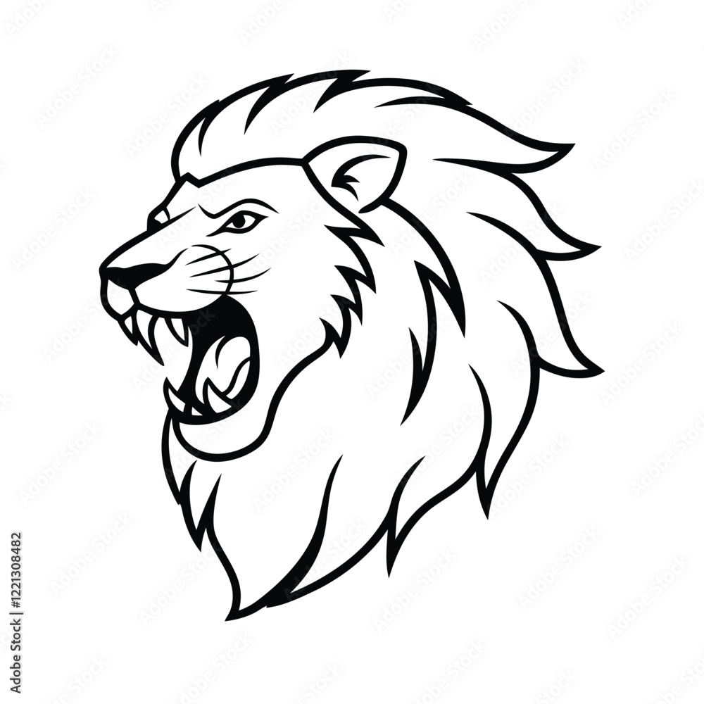Fototapeta premium lion head 
