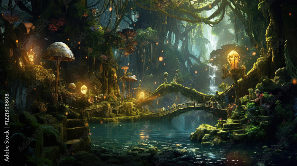 Enchanted Forest Paradise: A Mysterious Wonderland Enchanted Forest Paradise: A Mysterious Wonderland
