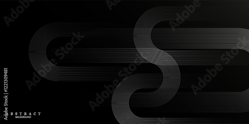 Abstract glowing Lines Pattern on Dark Background - Minimalist Geometric Design