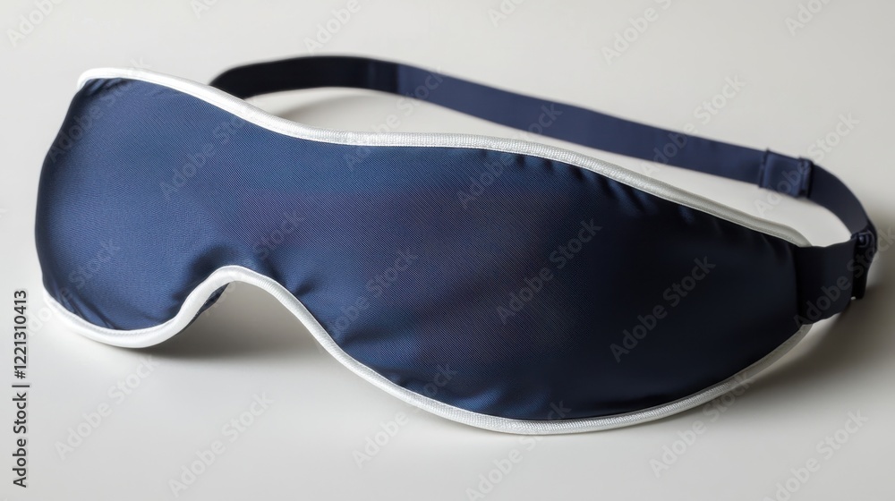 Classic Navy Blue Sleeping Mask with White Trim Classic Navy Blue Sleeping Mask with White Trim