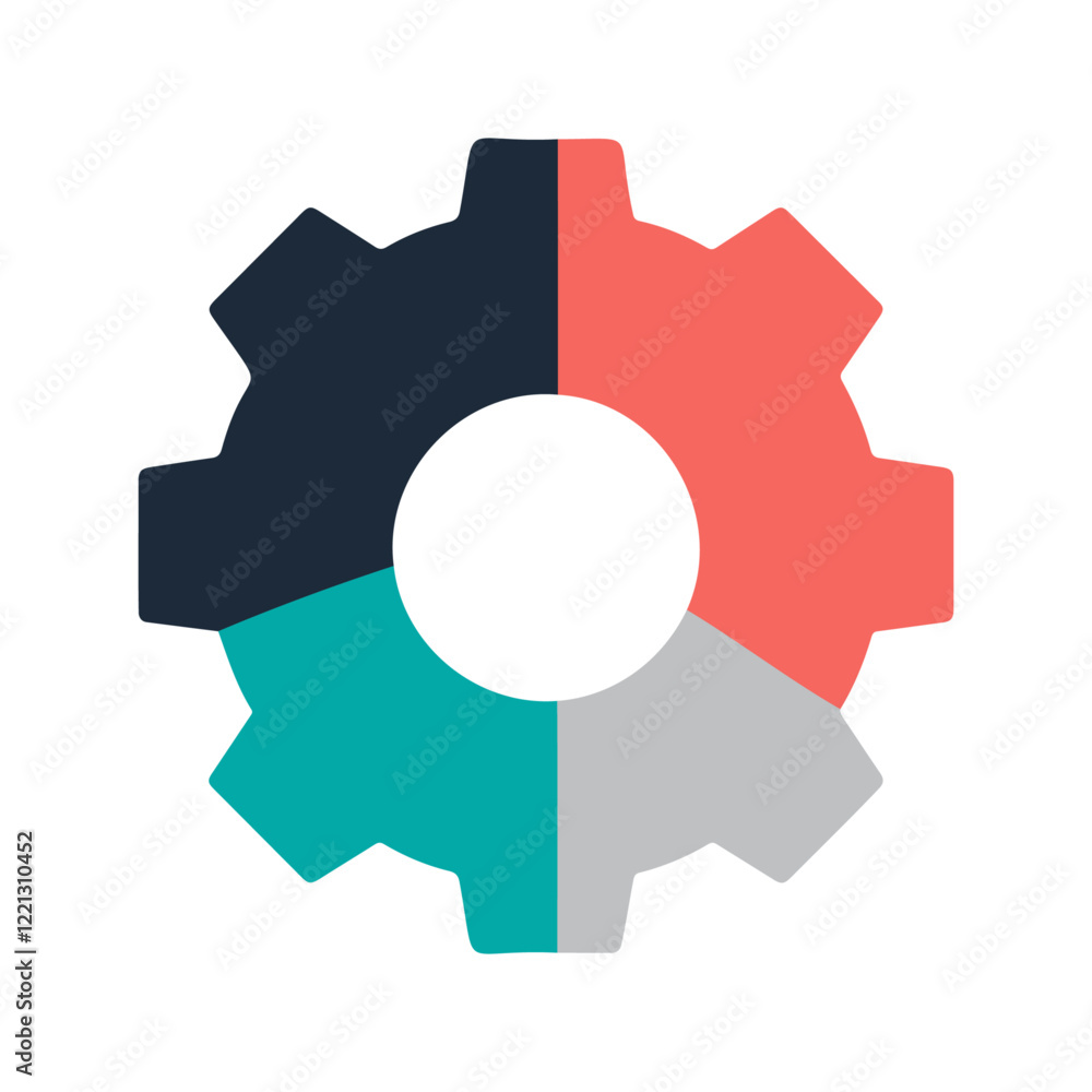 Gear motion setting icon vector art Gear motion setting icon vector art